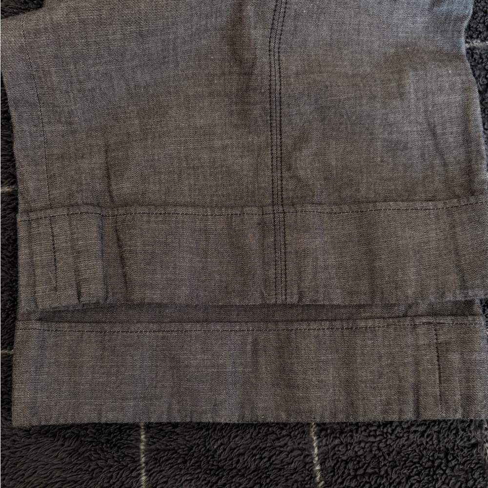 Elevenses Chambray Denim Trousers Buttons Belt Y2K Gorgeous NWoT - Picture 7 of 10